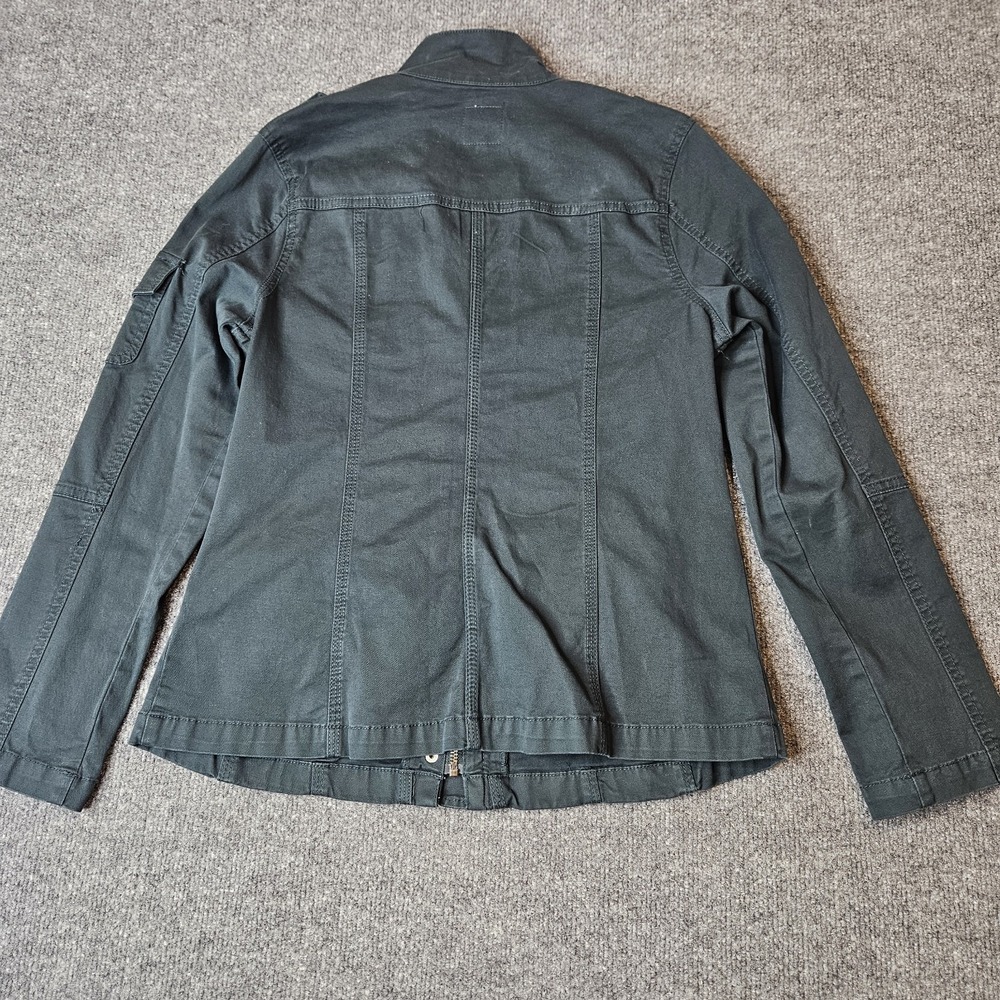 Kensie Women's Utility Jacket Size Medium Green Field Military Epaulettes - Picture 7 of 7